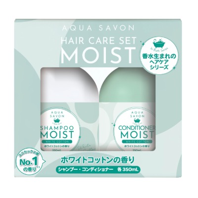 シャンプー コンディショナー モイスト ホワイトコットンの香り