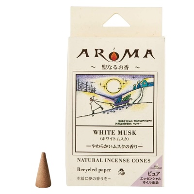 AROMA 聖なるお香 ホワイトムスク コーンタイプ